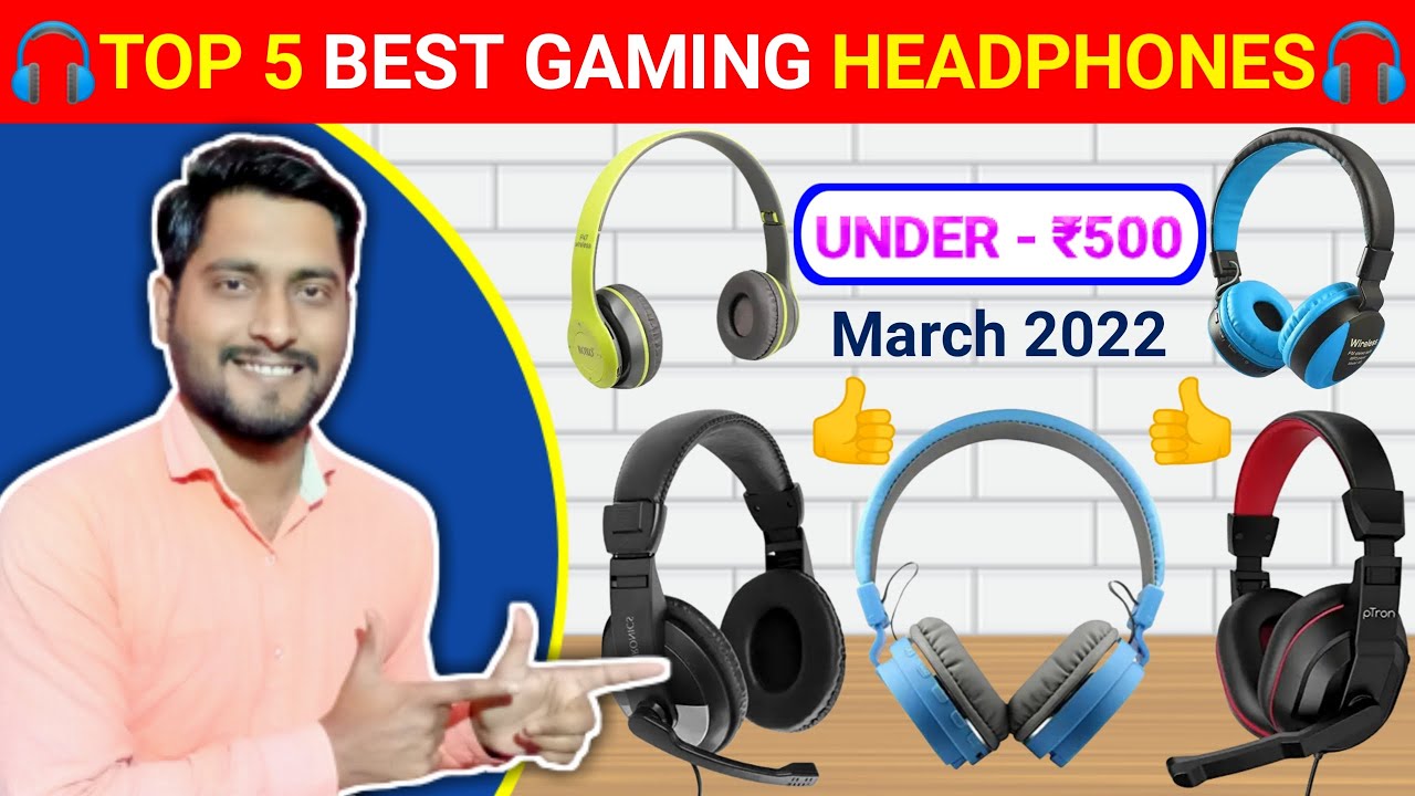 🔥Top 5 Best Gaming Headphone Under 500⚡March 2022 Bluetooth
