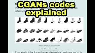 CGANs codes explained