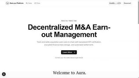 AURA M&A Blockchain Platform - Demo Video