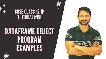 Class 12 Python Pandas | Creating DataFrame Object | In Hindi