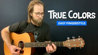 Video thumbnail of "Guitar lesson for "True Colors" from Trolls (Justin Timberlake & Anna Kendrick)"