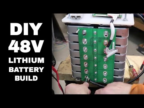 DIY 48V 리튬 배터리 - 단계별 빌드 - Nissan 리프 셀 모듈