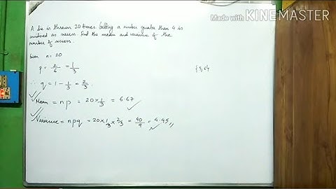 CLASS 12 MATHEMATICS.MEAN AND VARIANCE OF BINOMIAL DISTRIBUTION.PART 3.EXPLAINED &DONE IN NEPALI