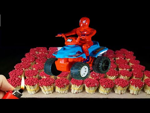 Experiment: Spiderman vs Matchstick