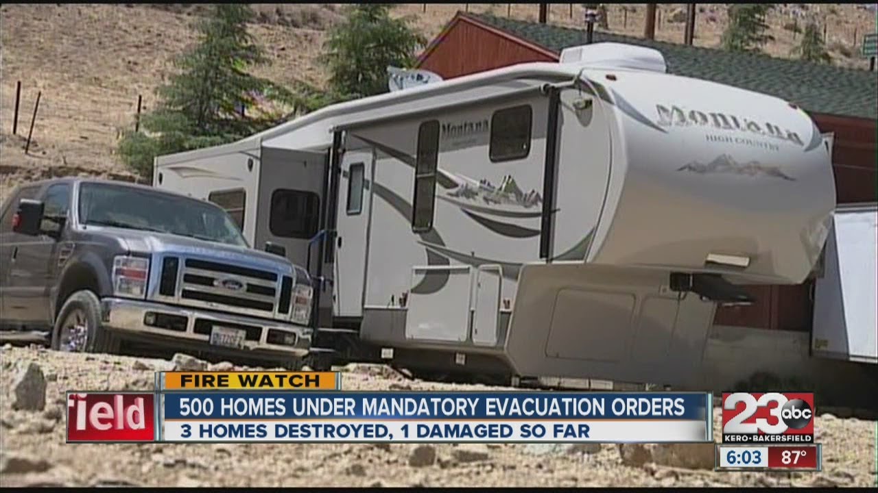 500 homes under mandatory evacuation orders - YouTube