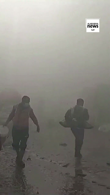 Smoke bombs in Gaza’s Jabalia refugee camp