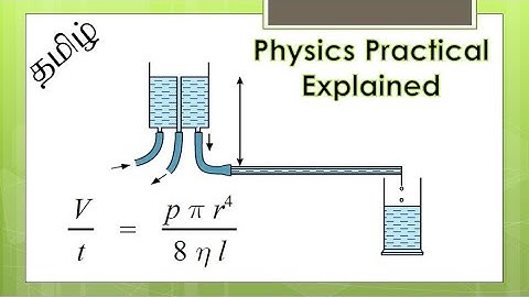 Sri Lanka GCE A/L Physics Experiment 47 | Determine the Coefficient of Viscosity of Liquid in Tamil