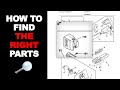 How To Find and Order CORRECT Appliance Parts