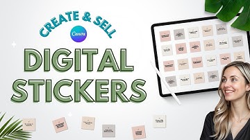 FASTEST Way to Make Digital Stickers in Canva - Sell on Etsy