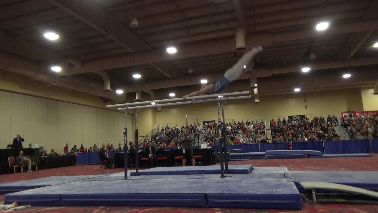 Colt Walker - Parallel Bars - 2019 Winter Cup Junior Finals - YouTube