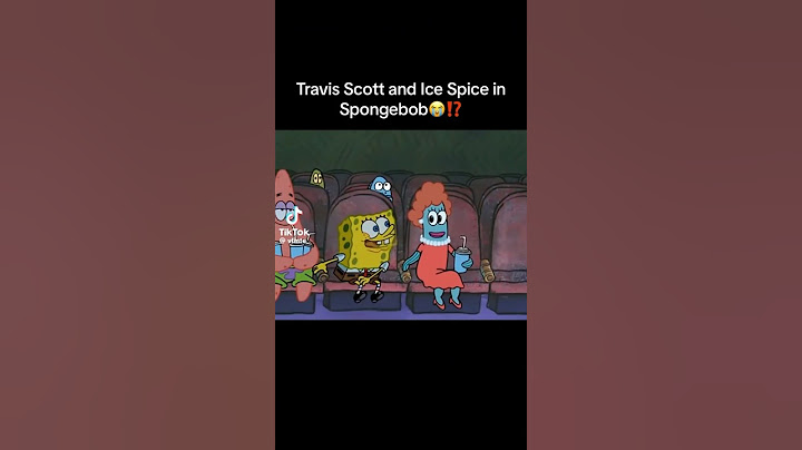 Travis Scott and Ice spice in SpongeBob