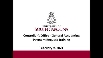 Payment Request Training - 2/9/21