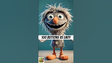 100 Buttons Vs Linty #animatedshorts #funny #memes #animation