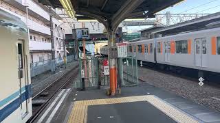 東武50050系の発車を大師線ホームから撮影