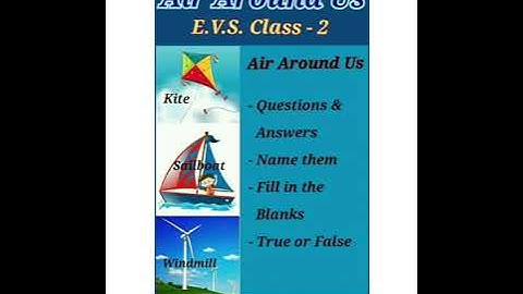 EVS - Air Around Us||Questions & Answers||A Complete Worksheet||All In One||Class - 2||Dew Drops