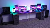 How To Make A Cheap Inexpensive Ikea Rgb Corner Desk With Little Assembly  Required - Youtube