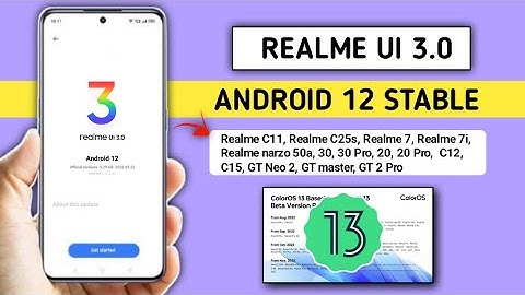 New update August 2022 UI 3.0 Android 12 Stable update Official Rollout | Android 13 update