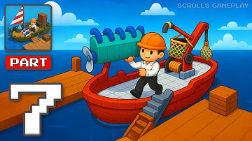 Ship Craft: Seaport Tycoon - Gameplay Walkthrough Part 7 - Build Ships Trade Goods (iOS, Android)