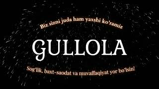 Gullola ismiga video