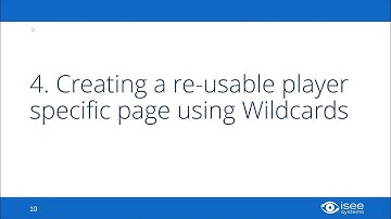 Multiplayer Games #4: Creating a Reusable Player Specific Page Using Wildcards