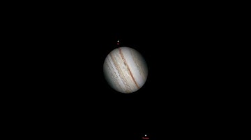 Jupiter Rotates as Moons Orbit