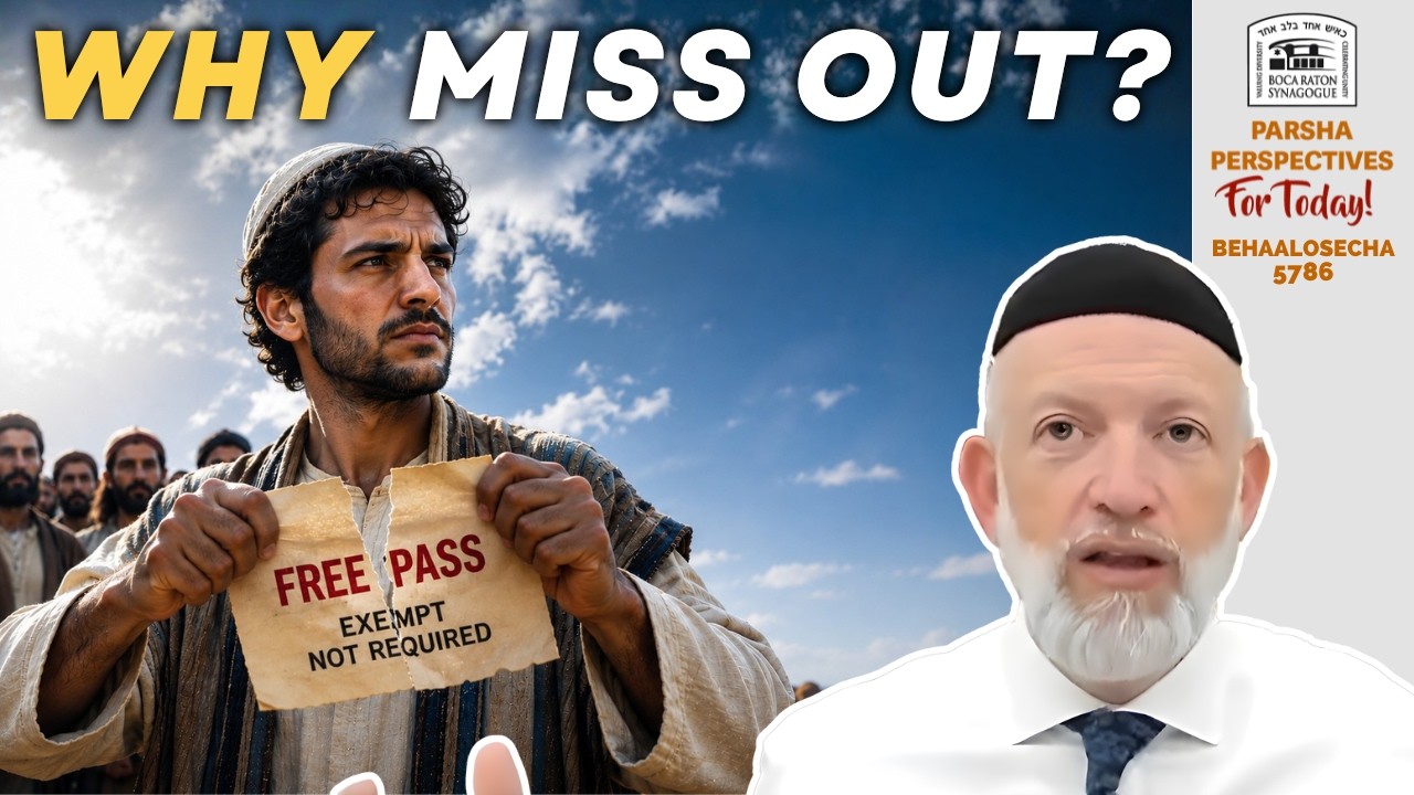 Why Should We Lose Out? | Parsha Perspectives | Behaalosecha 5786