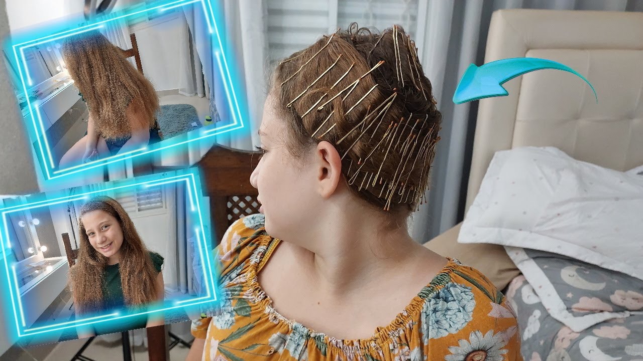 Deixe seus cabelos lisos fazendo touca com grampos Por VALENTINA SAFIRA