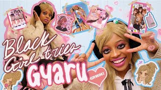 ✧༺♥༻∞ BLACK GIRL TRIES GYARU ギャル! (GRWM) ♡ ∞༺♥༻✧