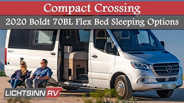 LichtsinnRV.com - 2020 Winnebago Boldt 70BL Flex Bed Sleeping Options