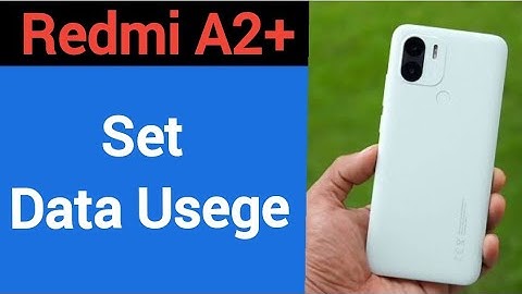 How to set data usege, Redmi A2+ me data limit Kaise lagaen