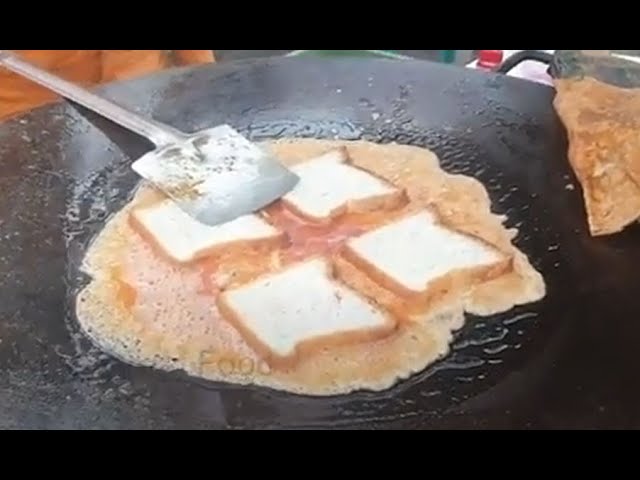 Yummy Double Egg Bread Omlet just 20 | Double Egg Bread Omelette | Hyderabadi Street Food | APPLE STREET FOOD