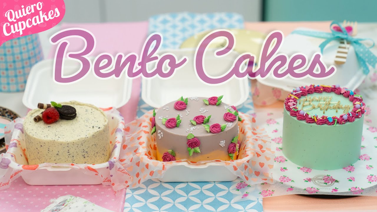 BENTO CAKE O LUNCH BOX CAKE ? | TRES PROPUESTAS PARA TUS INVITADOS O TU  NEGOCIO ? | QUIERO CUPCAKES - YouTube