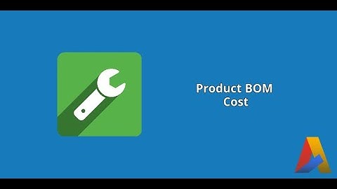 Product BOM Cost In Odoo v13