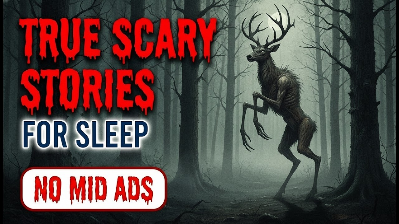 🛑 NO MID ADS 🛑 4+ HOURS of TRUE Scary Stories for Sleep | Gentle Rain | Black Screen | Vol. 130
