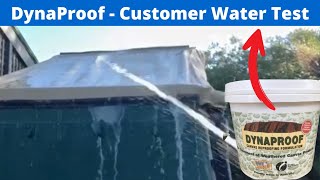 Leak Test - DYNAPROOF Waterproofer Product for Canvas.