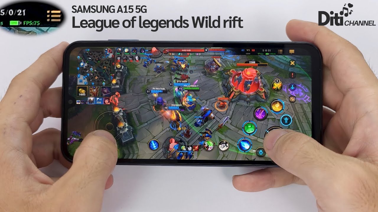 Samsung Galaxy A15 5G Lol Wild Rift Gameplay | Diti Channel