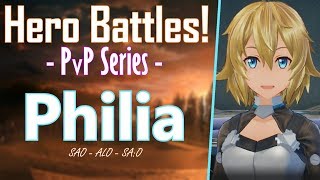 Sword Art Online Fatal Bullet Hero Battle | Philia