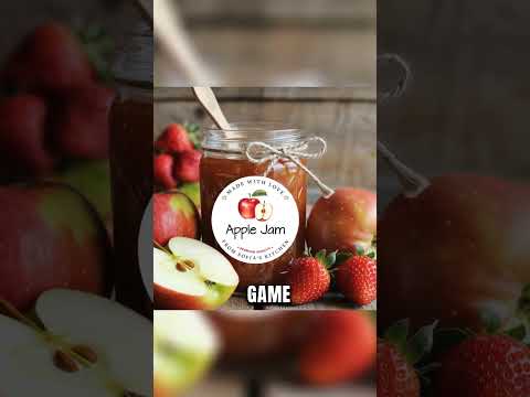 Custom Apple Jam Labels Personalized Jar Lid Stickers for Homemade Jam