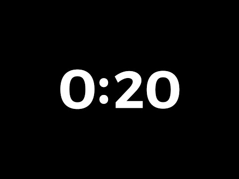 20 Seconds | Countdown Timer With Sound Effects 4K 🔥 ( No Copyright )