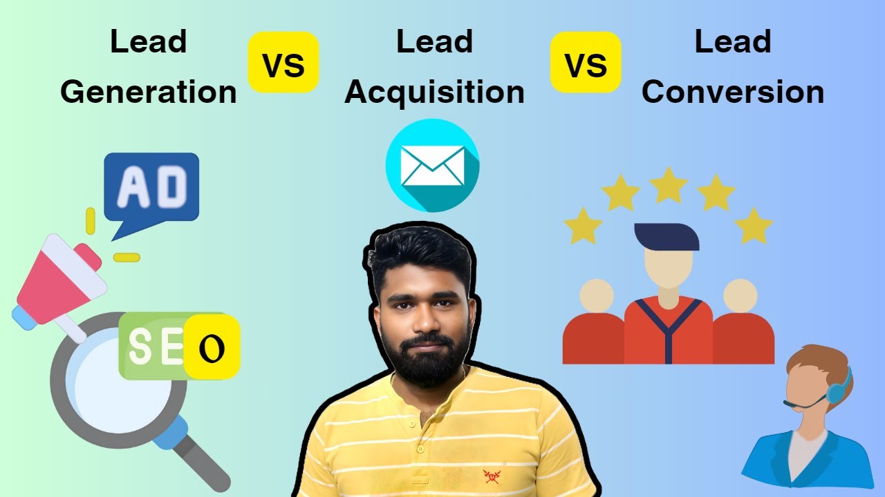 Lead Generation Vs Lead Acquisition Vs Lead Conversion EXPLAINED in ...