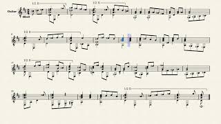 Passo e mezzo Italiano – Anonymous, XVI century (guitar sheet music)
