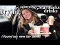 TRYING MY SUBSCRIBERS STARBUCKS DRINKS *I found my new favorite*