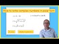 How to write complex numbers in polar form