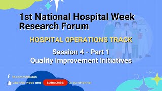 1NHWRF Session 4 Part 1 – Quality Improvement Initiatives