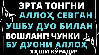 Эрта Тонгни Аллоҳ Яхши Кўрган Ушбу Дуо Билан Бошланг | Эрталабки Дуолар