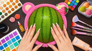 ASMR Makeup on Watermelon (No Talking)