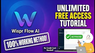 Wispr Flow AI ⚡ Free Plan Unlock 🔓 Unlimited All Tools!