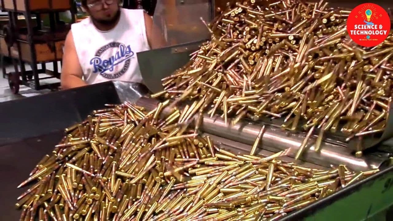How Bullets Are Made Modern Ammunition Manufacturing Process Inside  Bullets Factory Ammo Plant