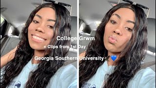 College Makeup GRWM 1st Day!! | Georgia Southern University
