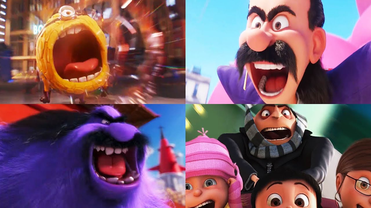 All Despicable Me Movie Sequels Scream Compilation